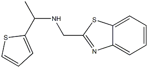 (1,3-benzothiazol-2-ylmethyl)[1-(thiophen-2-yl)ethyl]amine Struktur