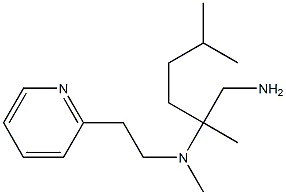 (1-amino-2,5-dimethylhexan-2-yl)(methyl)[2-(pyridin-2-yl)ethyl]amine Struktur