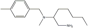 (1-aminoheptan-2-yl)(methyl)[(4-methylphenyl)methyl]amine Struktur