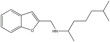 (1-benzofuran-2-ylmethyl)(6-methylheptan-2-yl)amine Struktur