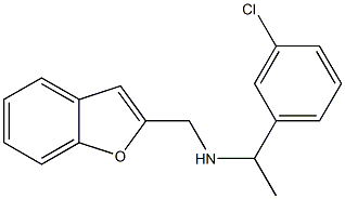 (1-benzofuran-2-ylmethyl)[1-(3-chlorophenyl)ethyl]amine Struktur