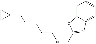 (1-benzofuran-2-ylmethyl)[3-(cyclopropylmethoxy)propyl]amine Struktur