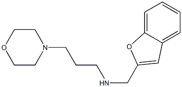 (1-benzofuran-2-ylmethyl)[3-(morpholin-4-yl)propyl]amine Struktur