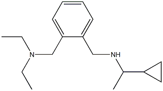 (1-cyclopropylethyl)({2-[(diethylamino)methyl]phenyl}methyl)amine Struktur