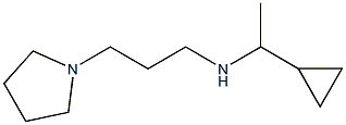 (1-cyclopropylethyl)[3-(pyrrolidin-1-yl)propyl]amine Struktur