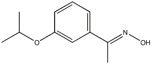 (1E)-1-(3-isopropoxyphenyl)ethanone oxime Struktur