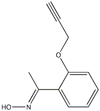 (1E)-1-[2-(prop-2-ynyloxy)phenyl]ethanone oxime Struktur