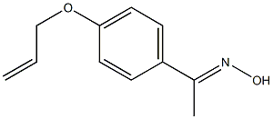 (1E)-1-[4-(allyloxy)phenyl]ethanone oxime Struktur