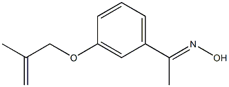 (1E)-1-{3-[(2-methylprop-2-enyl)oxy]phenyl}ethanone oxime Struktur