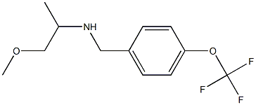 (1-methoxypropan-2-yl)({[4-(trifluoromethoxy)phenyl]methyl})amine Struktur