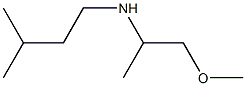 (1-methoxypropan-2-yl)(3-methylbutyl)amine Struktur