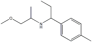 (1-methoxypropan-2-yl)[1-(4-methylphenyl)propyl]amine Struktur