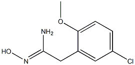 (1Z)-2-(5-chloro-2-methoxyphenyl)-N'-hydroxyethanimidamide Struktur