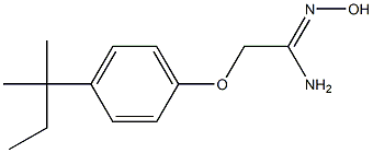 (1Z)-2-[4-(1,1-dimethylpropyl)phenoxy]-N'-hydroxyethanimidamide Struktur