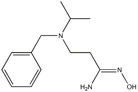 (1Z)-3-[benzyl(isopropyl)amino]-N'-hydroxypropanimidamide Struktur