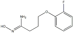 (1Z)-4-(2-fluorophenoxy)-N'-hydroxybutanimidamide Struktur