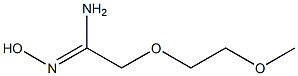 (1Z)-N'-hydroxy-2-(2-methoxyethoxy)ethanimidamide Struktur