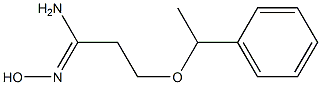 (1Z)-N'-hydroxy-3-(1-phenylethoxy)propanimidamide Struktur