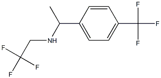 (2,2,2-trifluoroethyl)({1-[4-(trifluoromethyl)phenyl]ethyl})amine Struktur