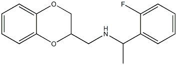 (2,3-dihydro-1,4-benzodioxin-2-ylmethyl)[1-(2-fluorophenyl)ethyl]amine Struktur