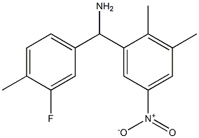 (2,3-dimethyl-5-nitrophenyl)(3-fluoro-4-methylphenyl)methanamine Struktur