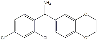 (2,4-dichlorophenyl)(2,3-dihydro-1,4-benzodioxin-6-yl)methanamine Struktur