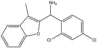 (2,4-dichlorophenyl)(3-methyl-1-benzofuran-2-yl)methanamine Struktur