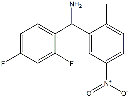 (2,4-difluorophenyl)(2-methyl-5-nitrophenyl)methanamine Struktur