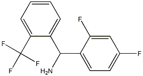 (2,4-difluorophenyl)[2-(trifluoromethyl)phenyl]methanamine Struktur