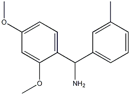 (2,4-dimethoxyphenyl)(3-methylphenyl)methanamine Struktur