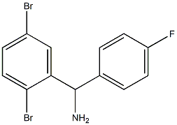 (2,5-dibromophenyl)(4-fluorophenyl)methanamine Struktur