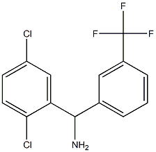 (2,5-dichlorophenyl)[3-(trifluoromethyl)phenyl]methanamine Struktur