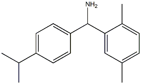 (2,5-dimethylphenyl)[4-(propan-2-yl)phenyl]methanamine Struktur