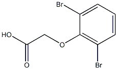 (2,6-dibromophenoxy)acetic acid Struktur