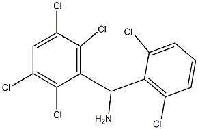 (2,6-dichlorophenyl)(2,3,5,6-tetrachlorophenyl)methanamine Struktur