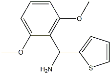 (2,6-dimethoxyphenyl)(thiophen-2-yl)methanamine Struktur