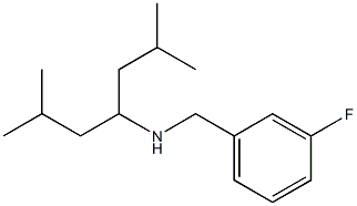 (2,6-dimethylheptan-4-yl)[(3-fluorophenyl)methyl]amine Struktur