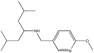 (2,6-dimethylheptan-4-yl)[(6-methoxypyridin-3-yl)methyl]amine Struktur