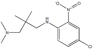 (2-{[(4-chloro-2-nitrophenyl)amino]methyl}-2-methylpropyl)dimethylamine Struktur