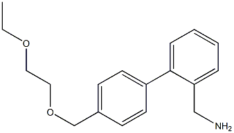 (2-{4-[(2-ethoxyethoxy)methyl]phenyl}phenyl)methanamine Struktur