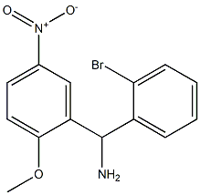 (2-bromophenyl)(2-methoxy-5-nitrophenyl)methanamine Struktur