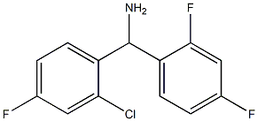 (2-chloro-4-fluorophenyl)(2,4-difluorophenyl)methanamine Struktur