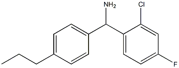 (2-chloro-4-fluorophenyl)(4-propylphenyl)methanamine Struktur