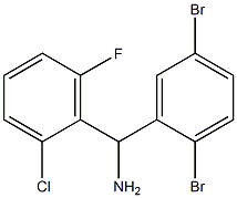 (2-chloro-6-fluorophenyl)(2,5-dibromophenyl)methanamine Struktur