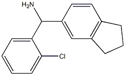 (2-chlorophenyl)(2,3-dihydro-1H-inden-5-yl)methanamine Struktur