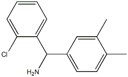 (2-chlorophenyl)(3,4-dimethylphenyl)methanamine Struktur