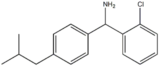 (2-chlorophenyl)[4-(2-methylpropyl)phenyl]methanamine Struktur