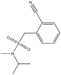 (2-cyanophenyl)-N-methyl-N-(propan-2-yl)methanesulfonamide Struktur