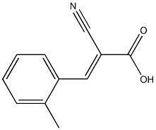 (2E)-2-cyano-3-(2-methylphenyl)acrylic acid Struktur