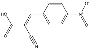 (2E)-2-cyano-3-(4-nitrophenyl)acrylic acid Struktur